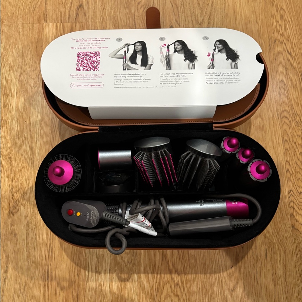 Dyson Hair Accessories & Case: Airwrap broken. All other attachments are great.